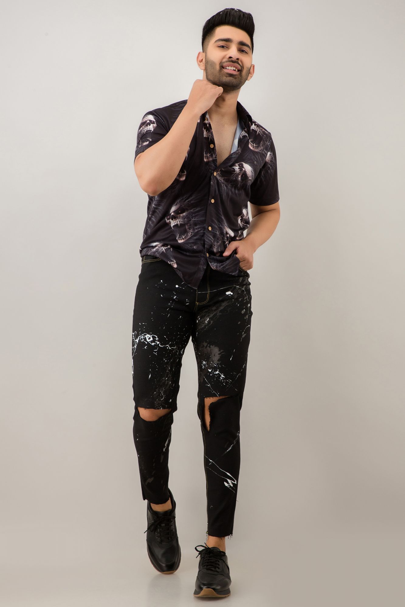 Printed Flowing Shirt