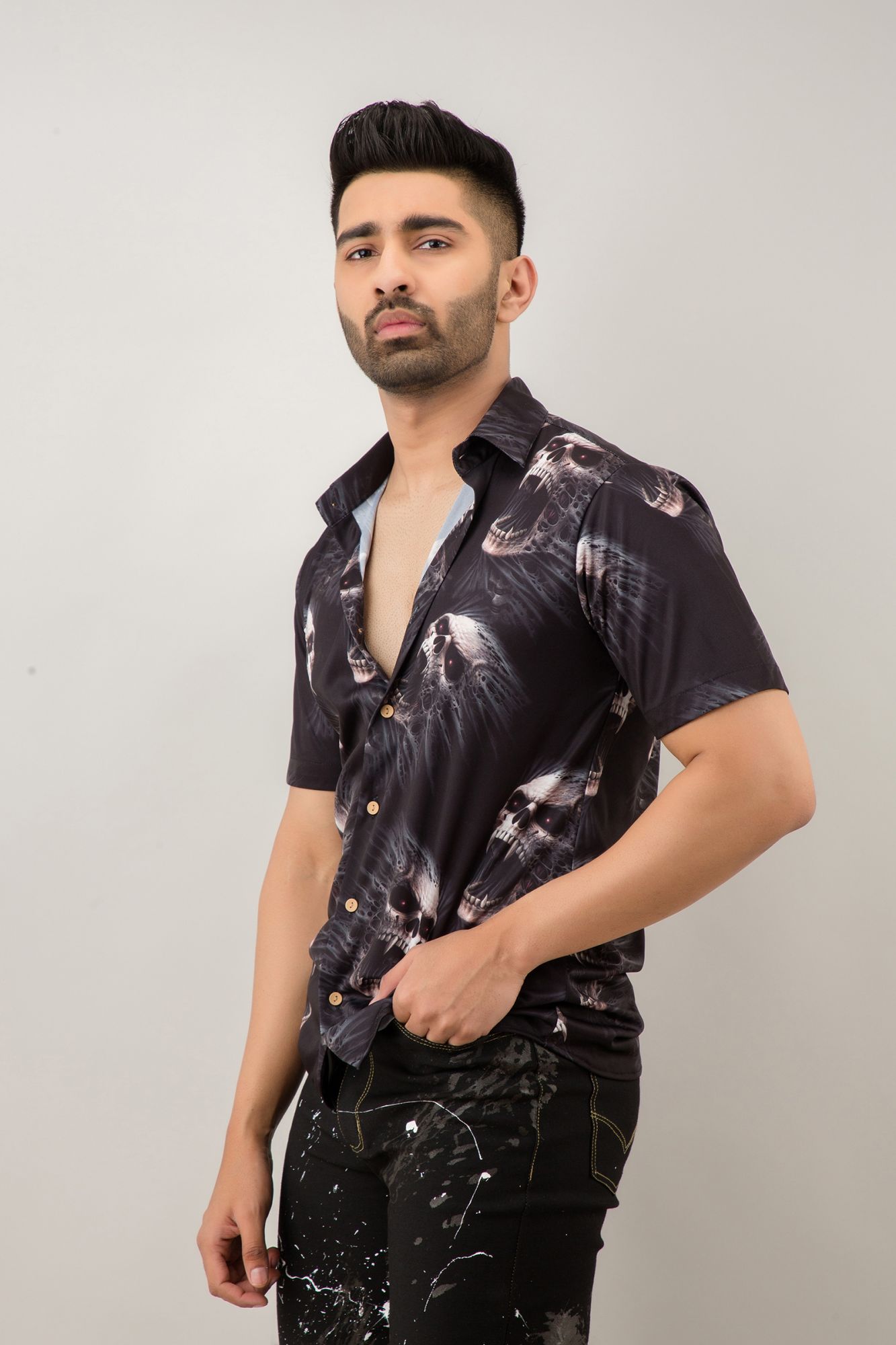 Printed Flowing Shirt