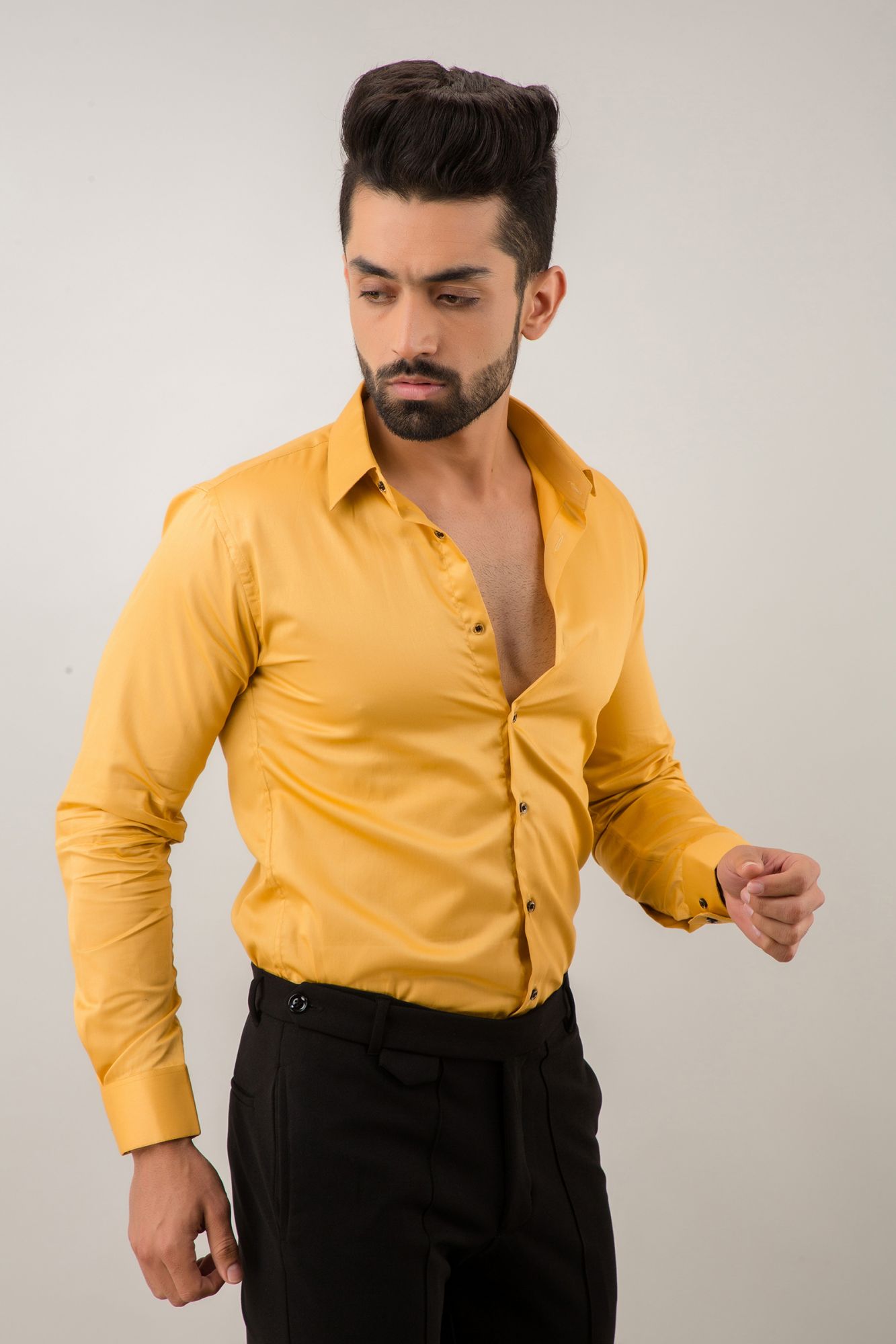 Slim Fit shirt In Yellow