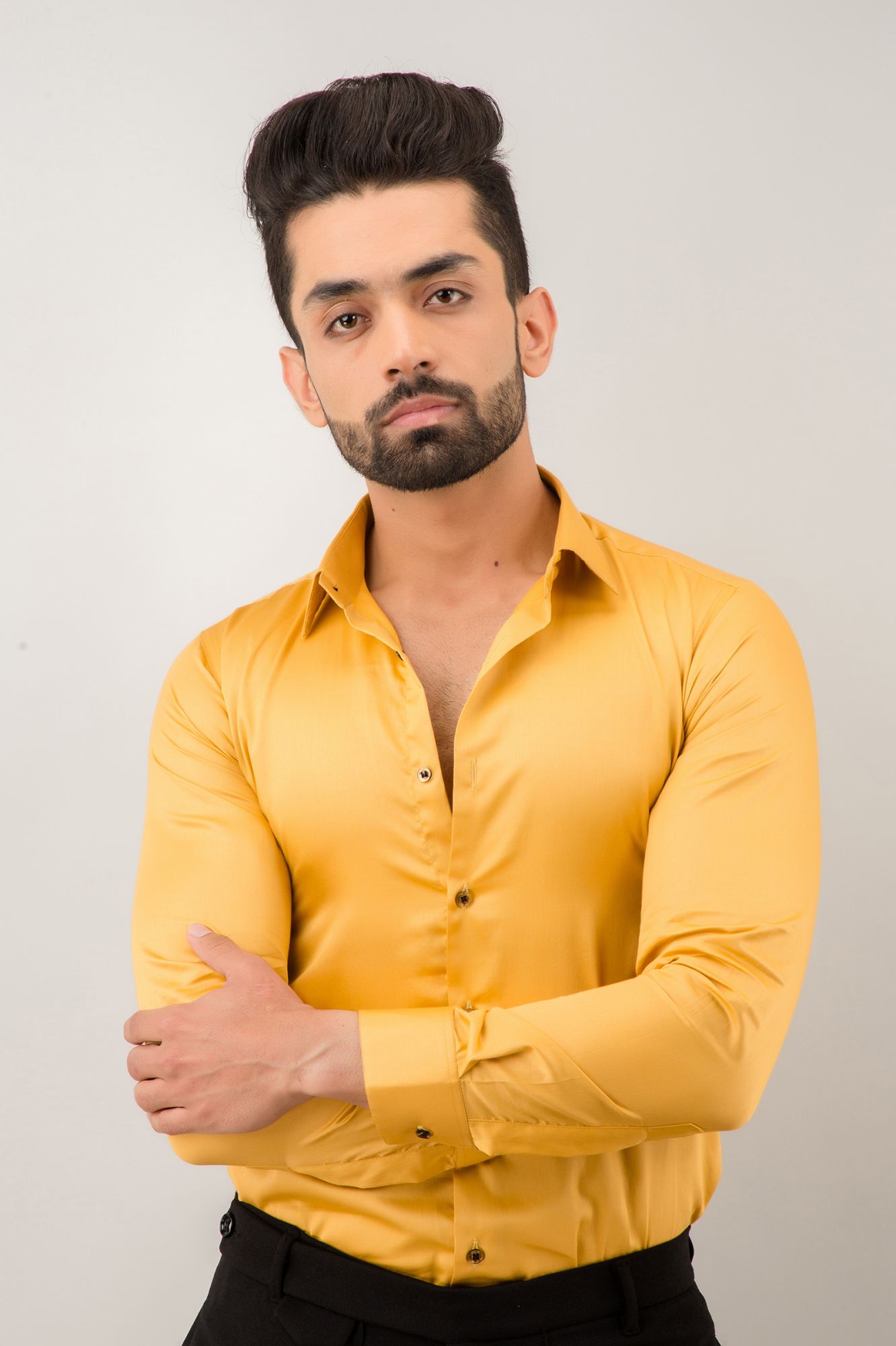 Slim Fit shirt In Yellow