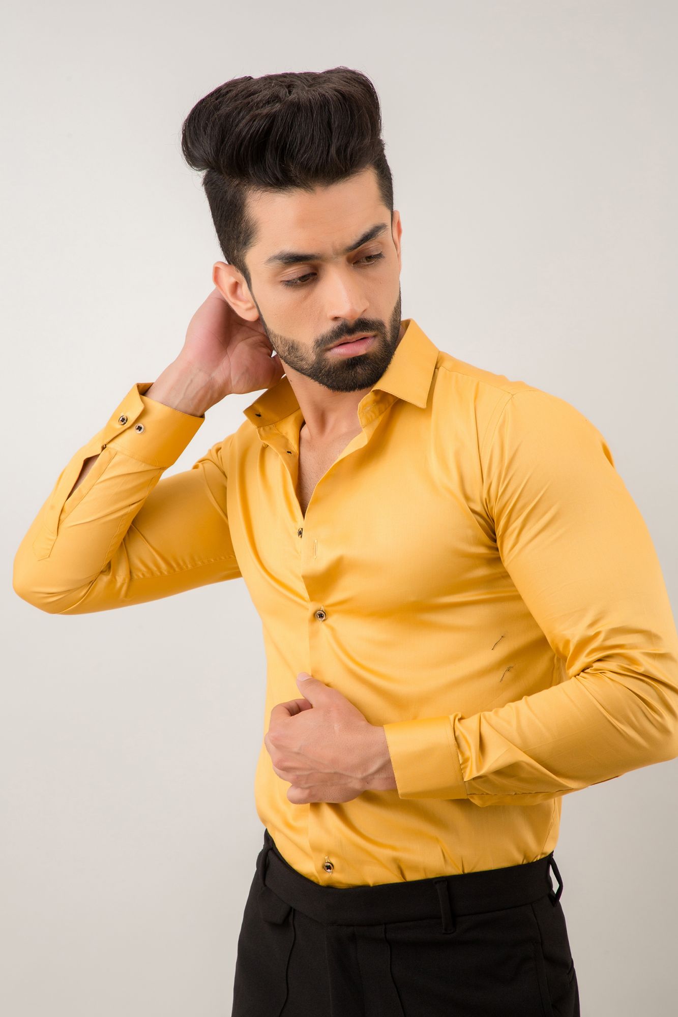 Slim Fit shirt In Yellow