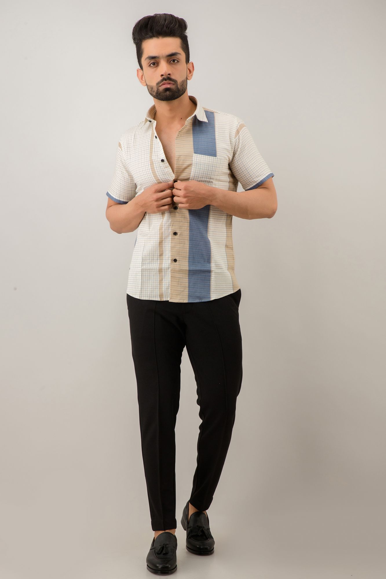 Mens Matrix Print Shirt