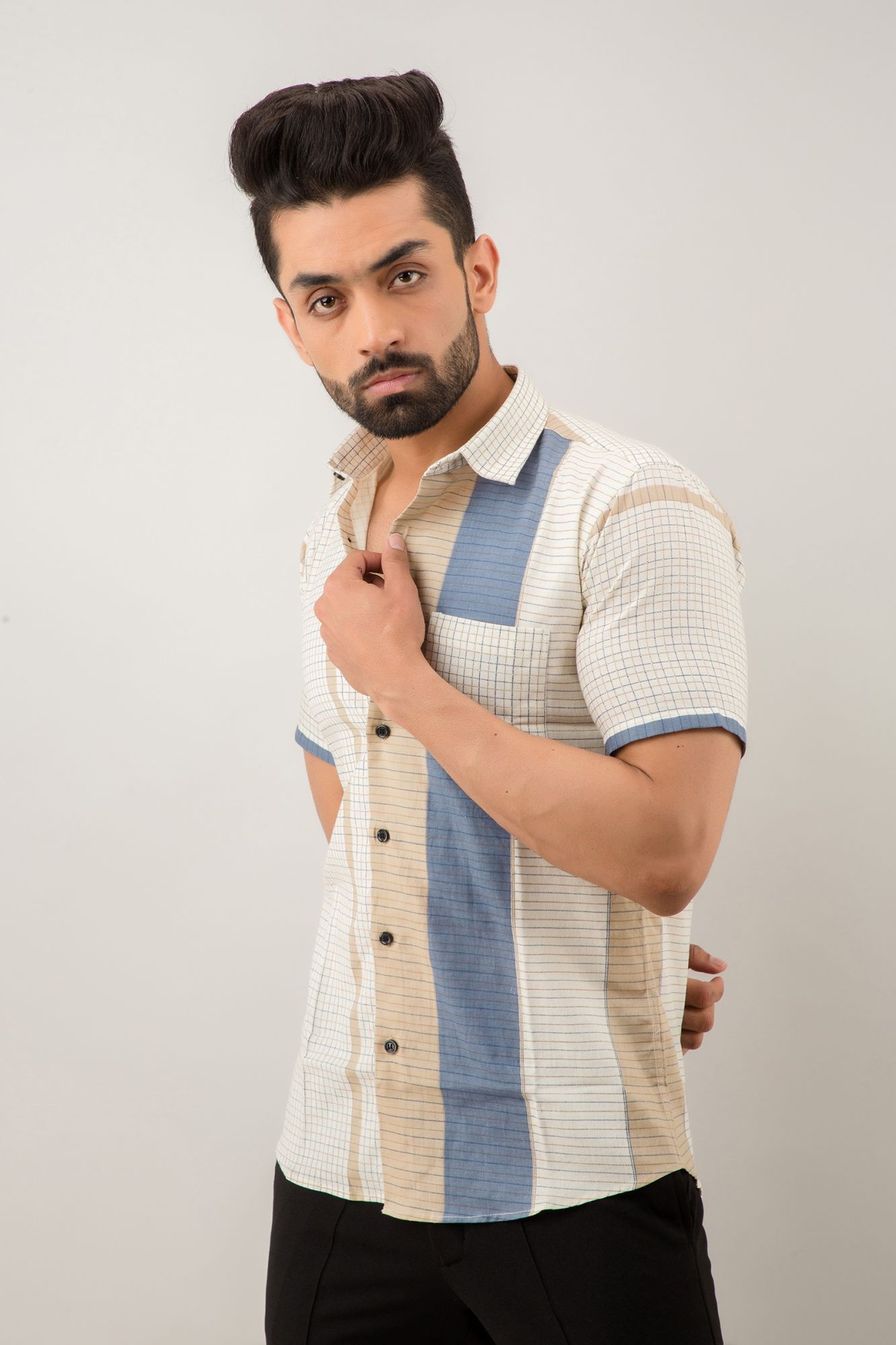 Mens Matrix Print Shirt