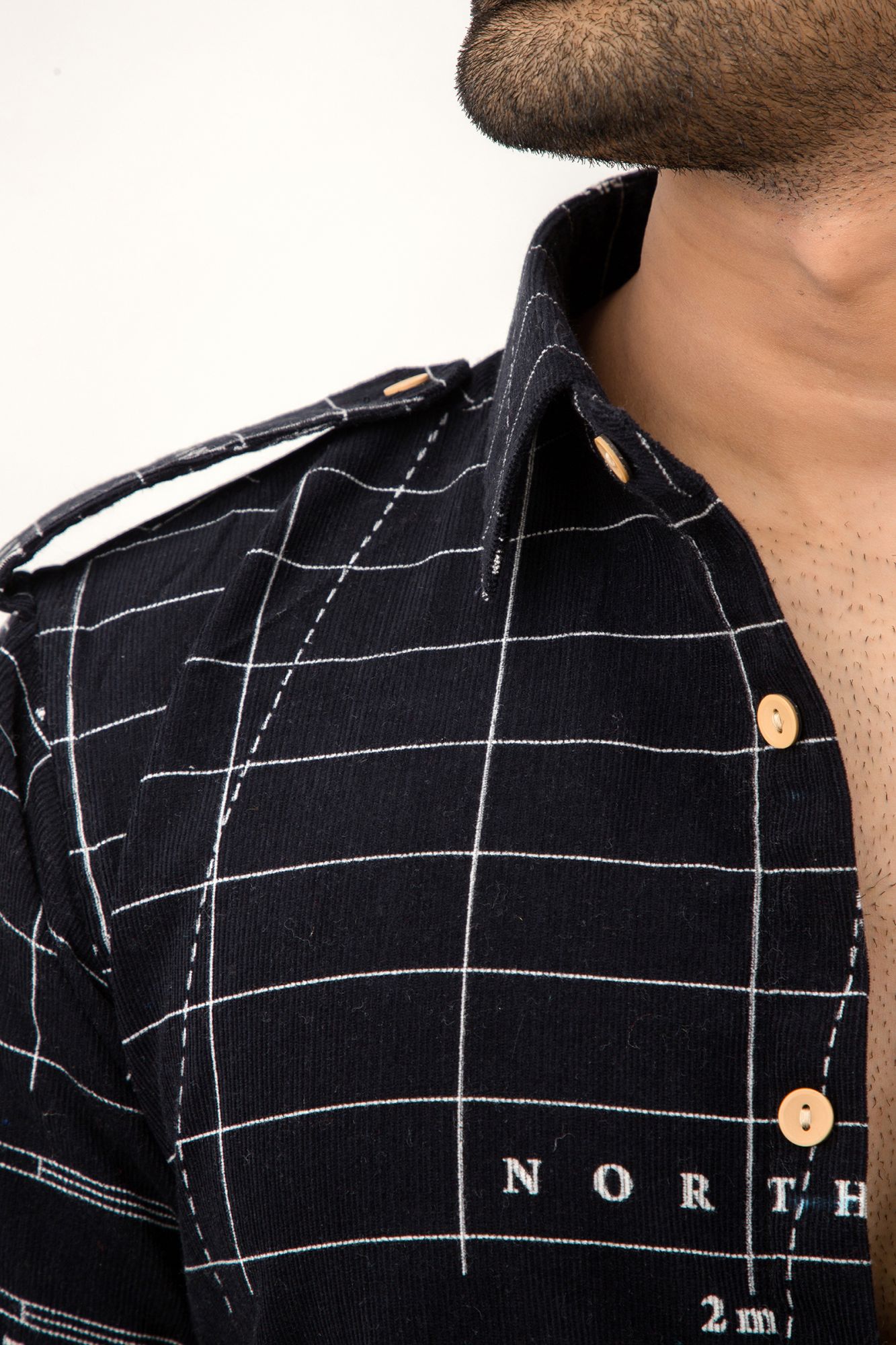 Printed Corduroy Shirt