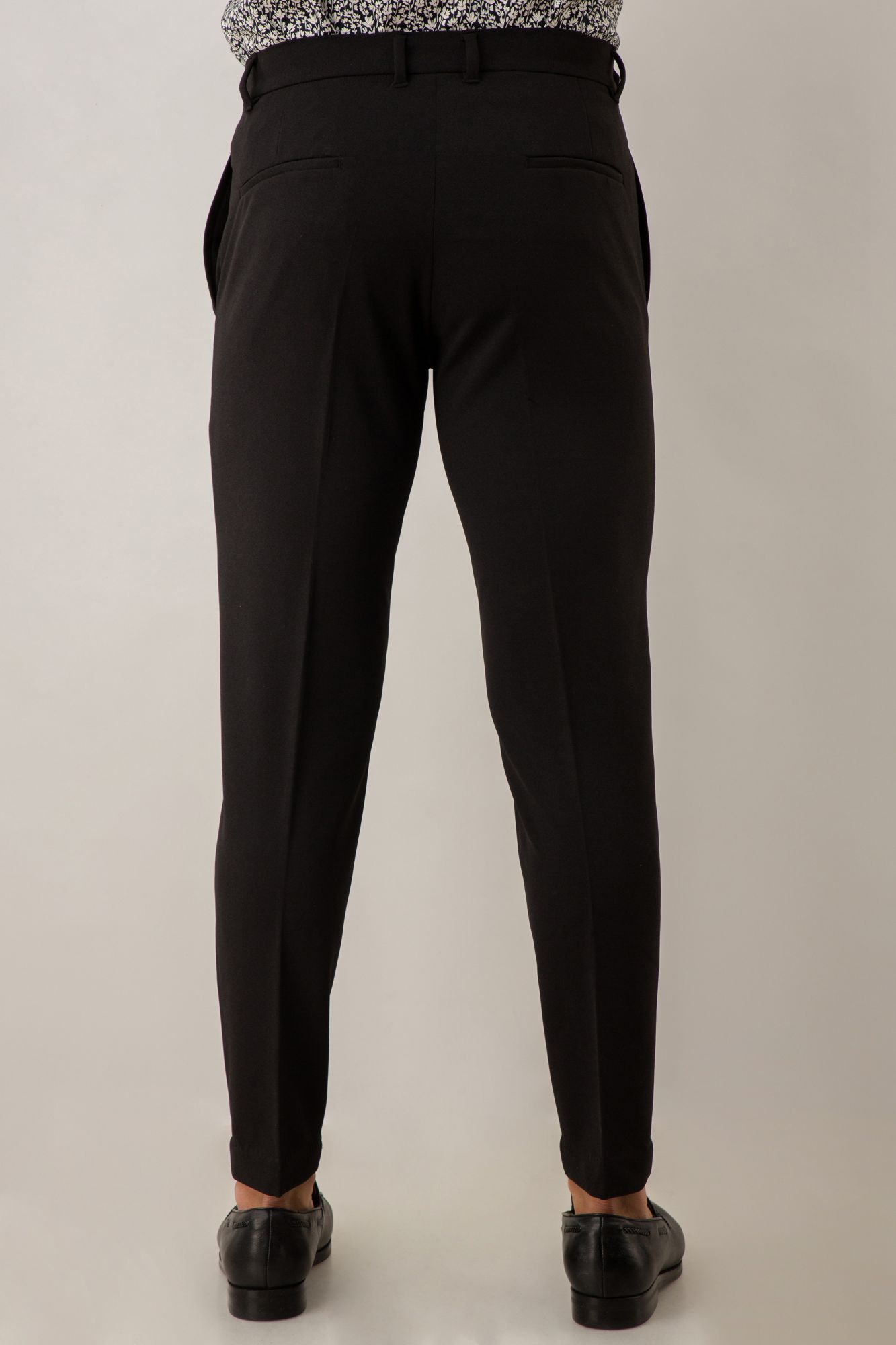 Tapered Fit Black Pants