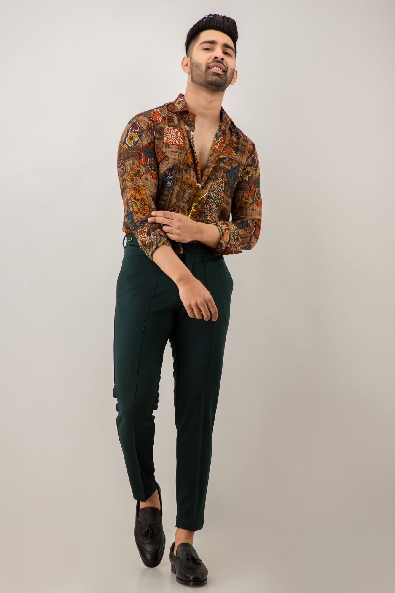 Tapered Olive Green Pants