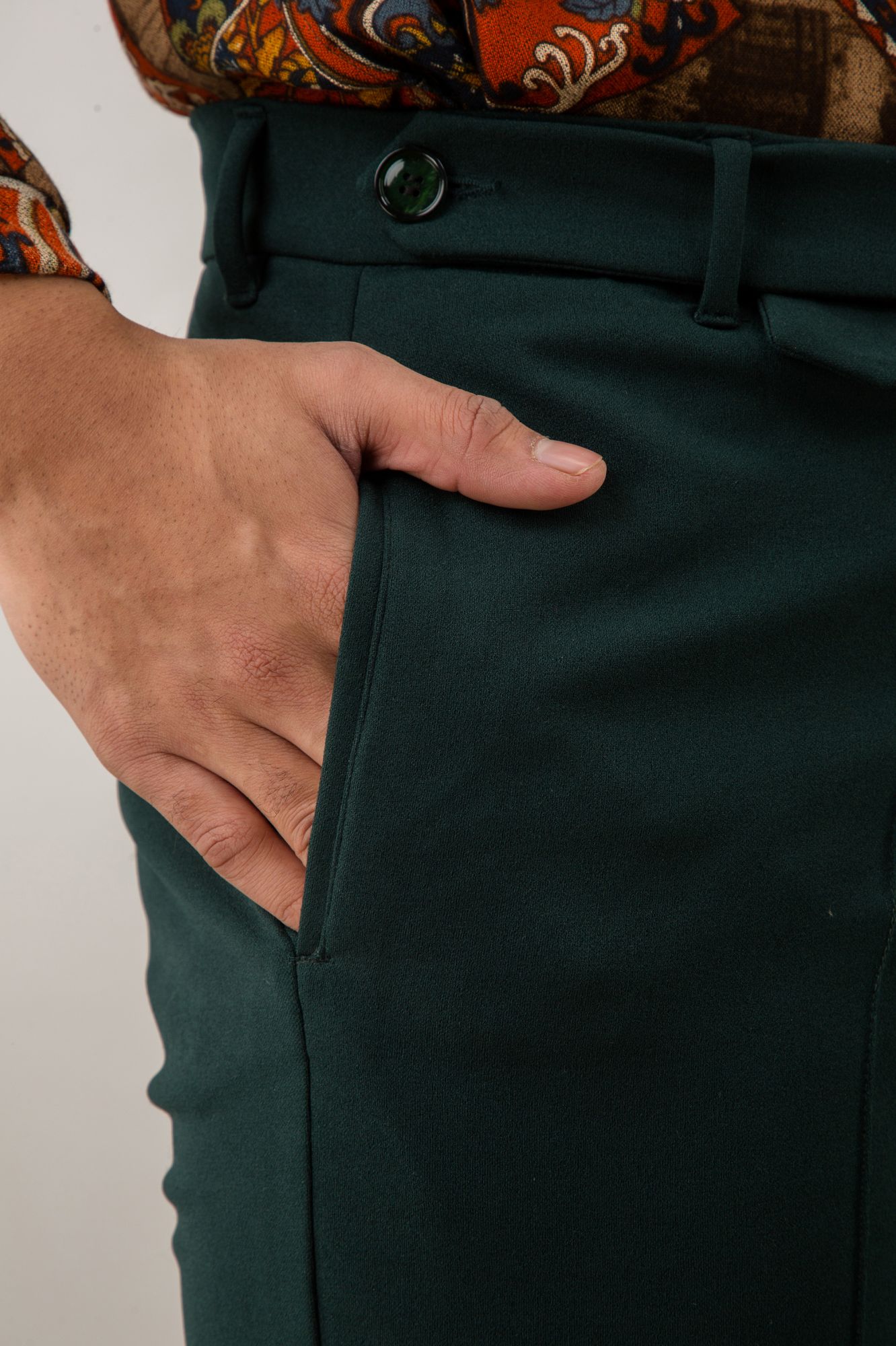 Tapered Olive Green Pants