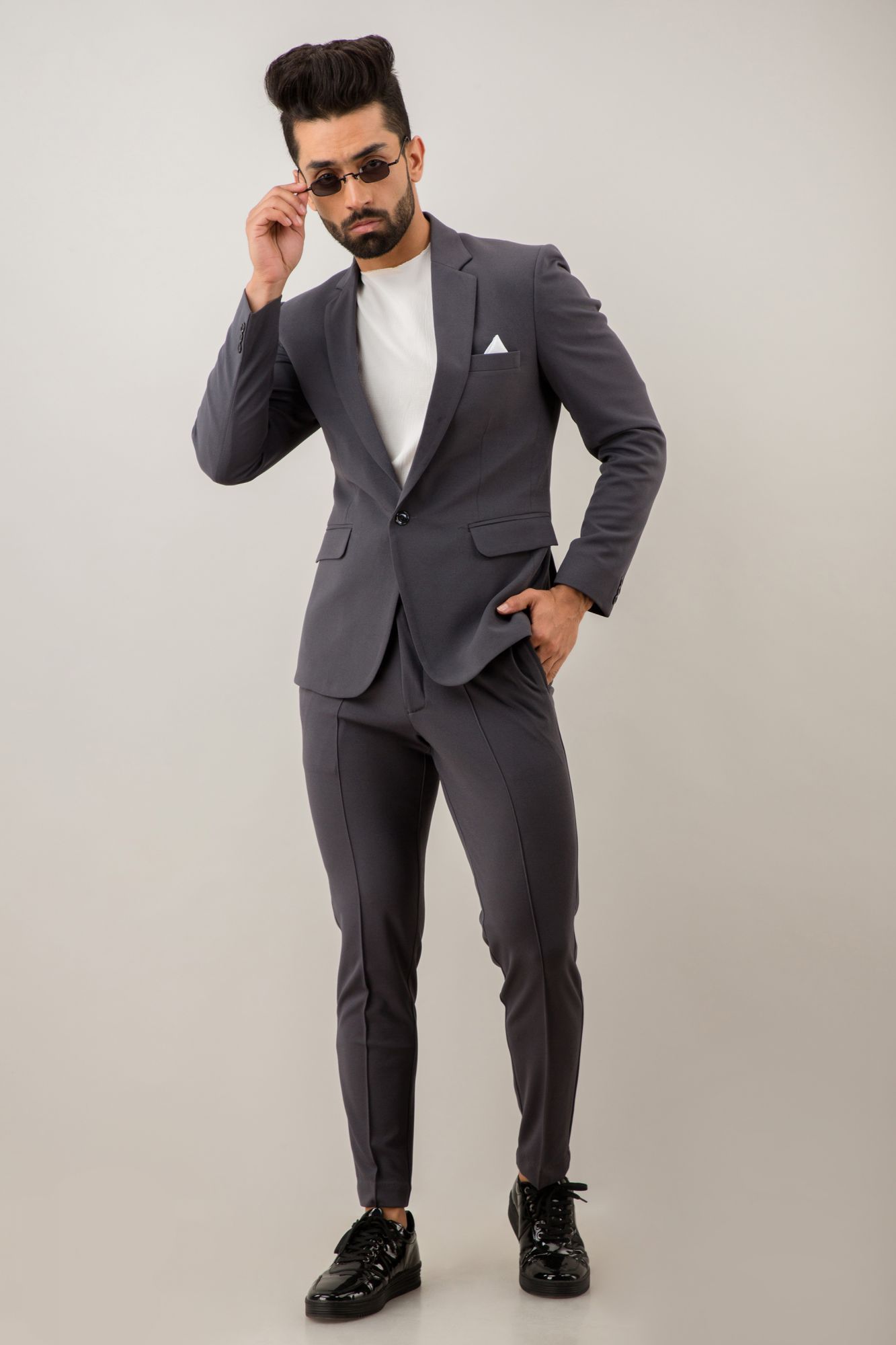 Grey Tuxedo Blazer
