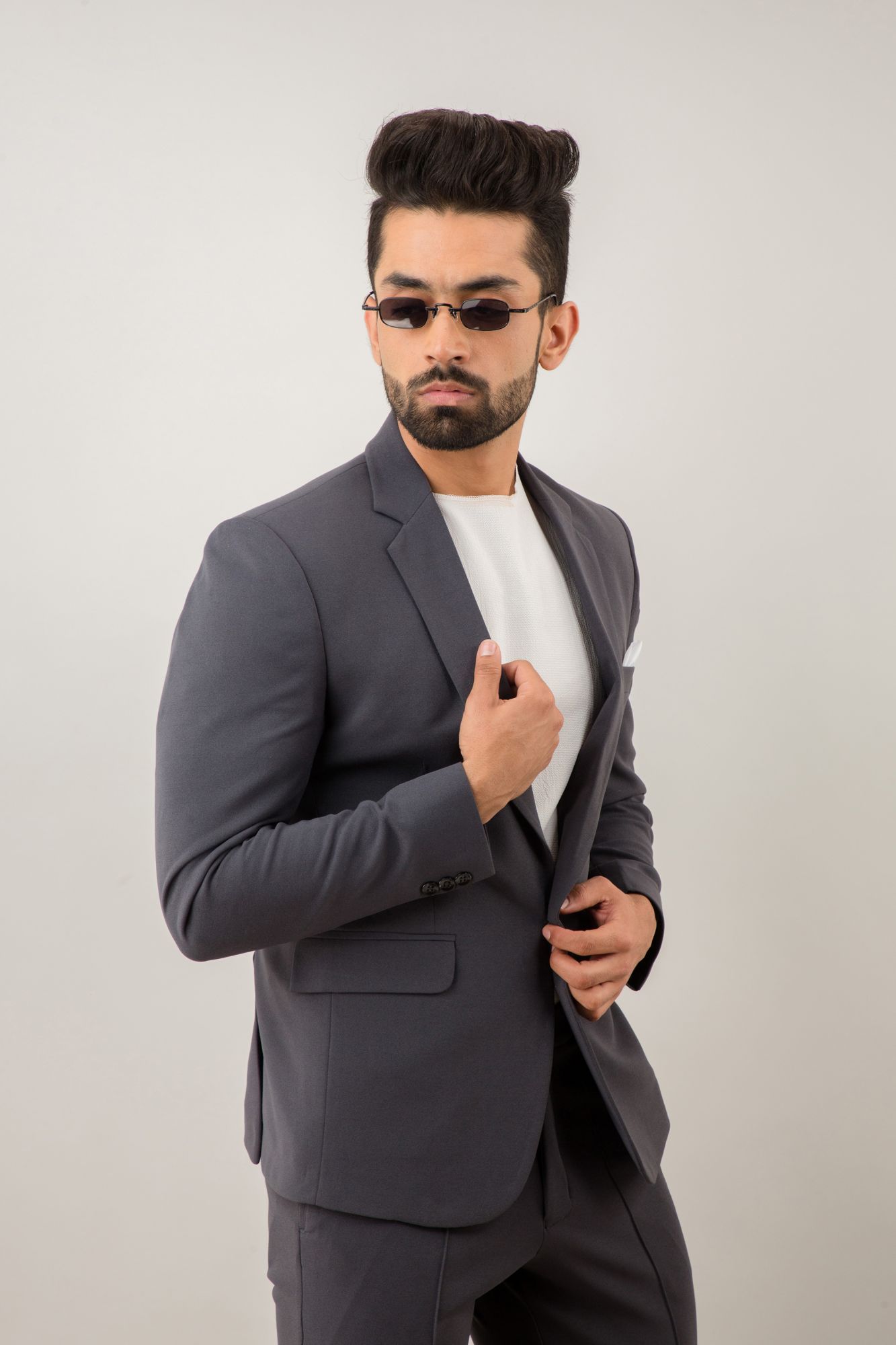 Grey Tuxedo Blazer