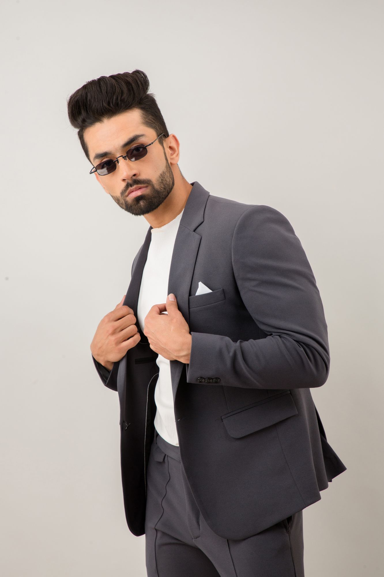 Grey Tuxedo Blazer