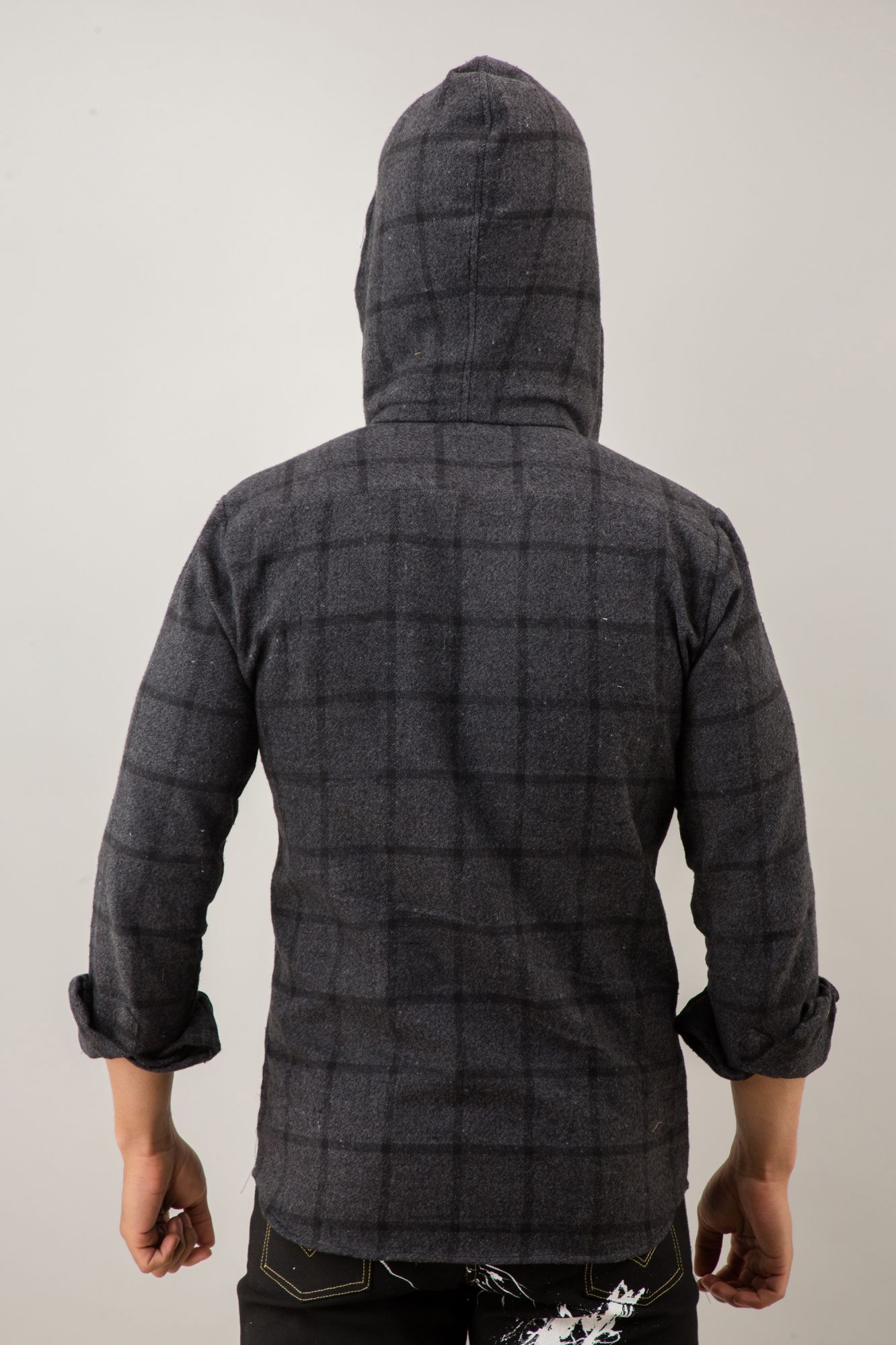 Black Check Overshirt