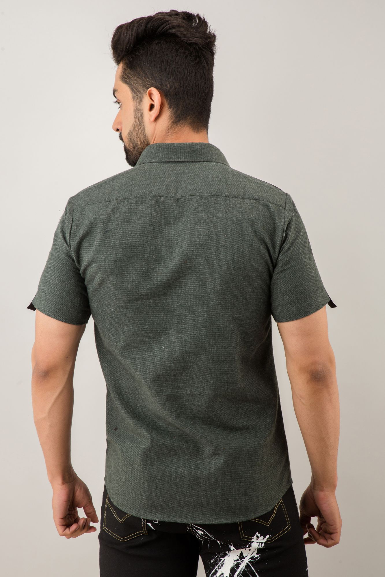 Mens Basil Side Taped Shirt
