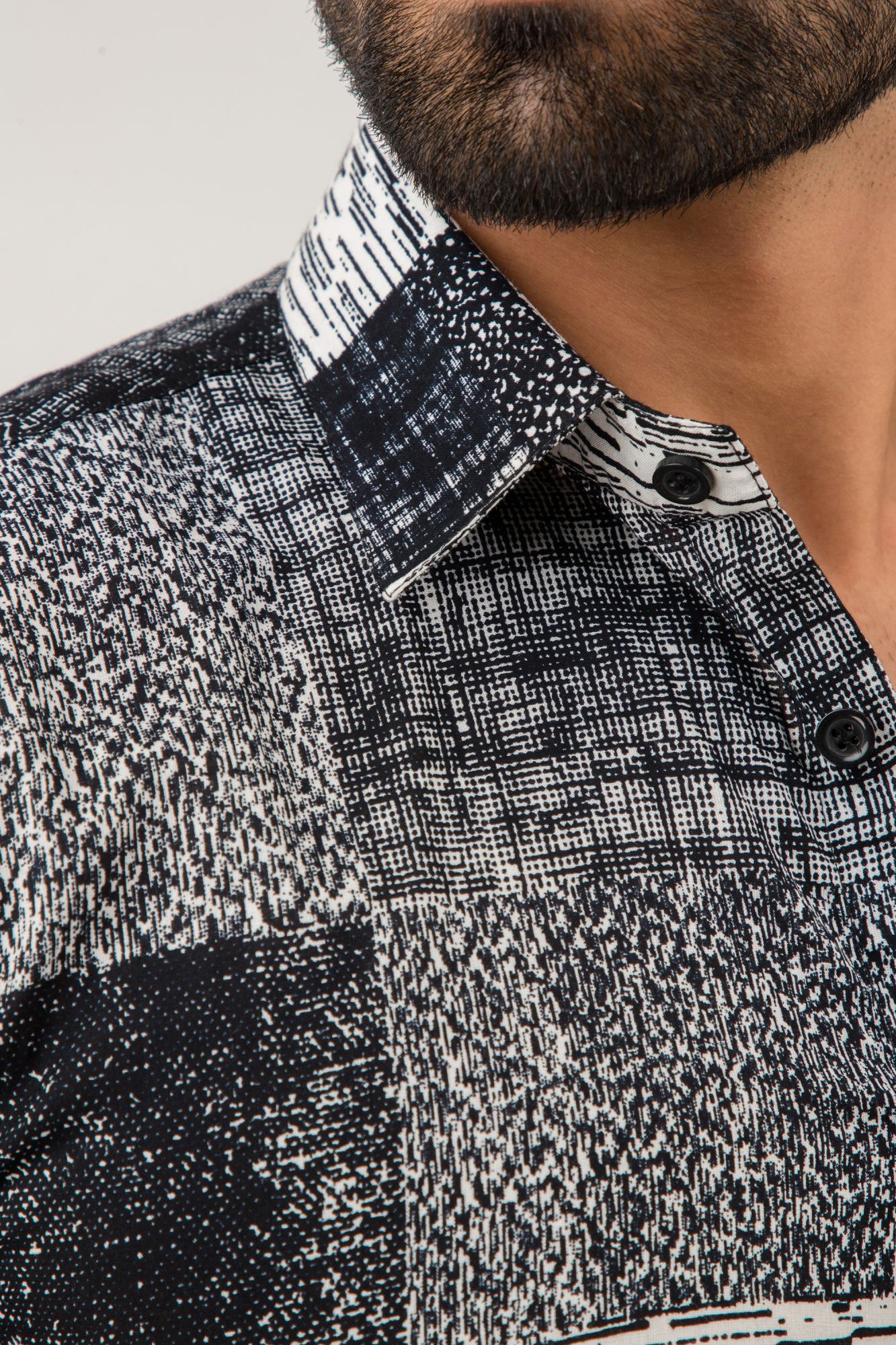Mens Printed Patch Shirt