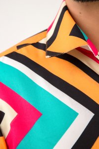 Men's Multicolor Flowing Shirt