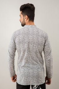 Printed White Kurta