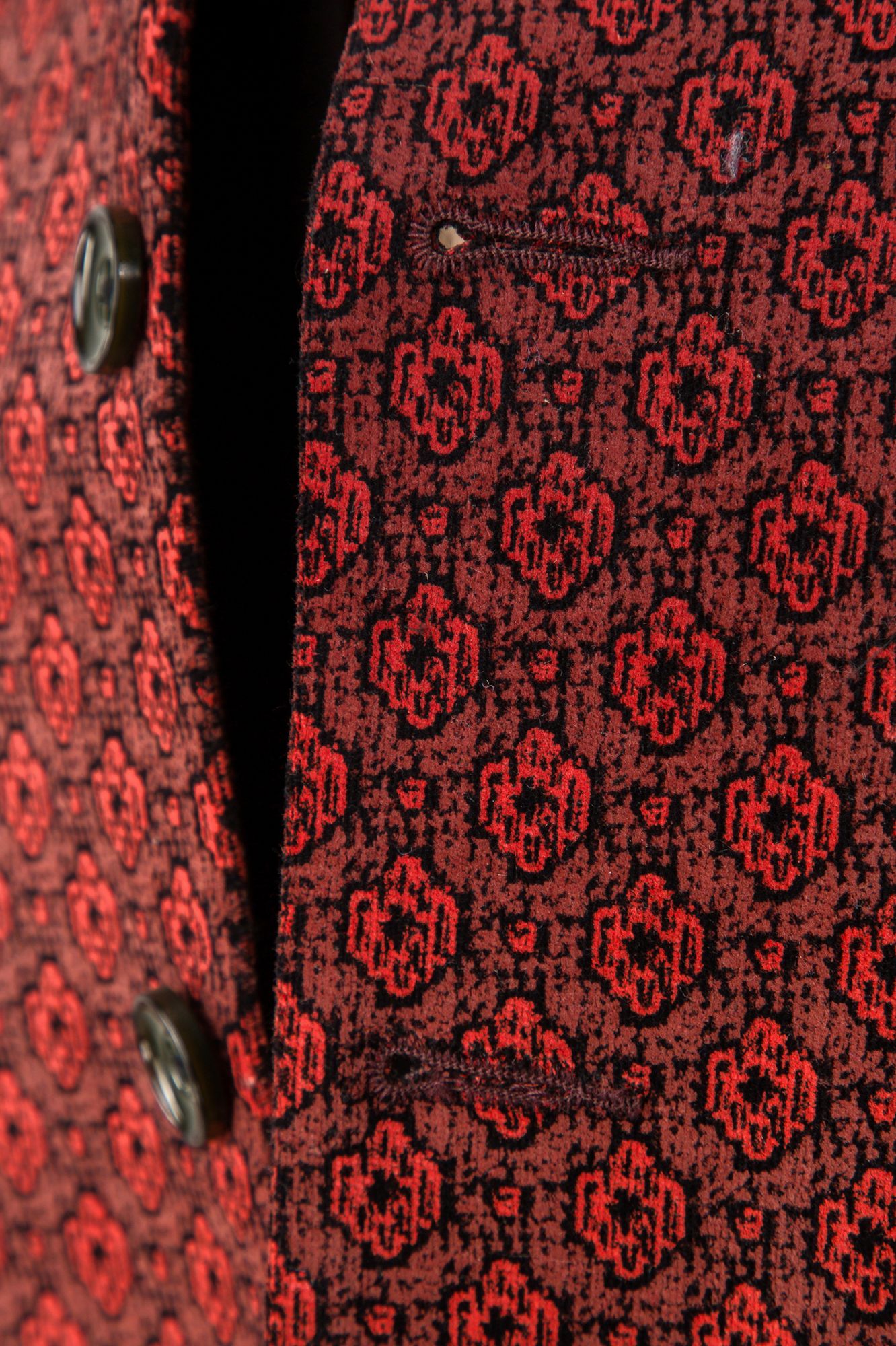 Printed Velvet Half Jacket