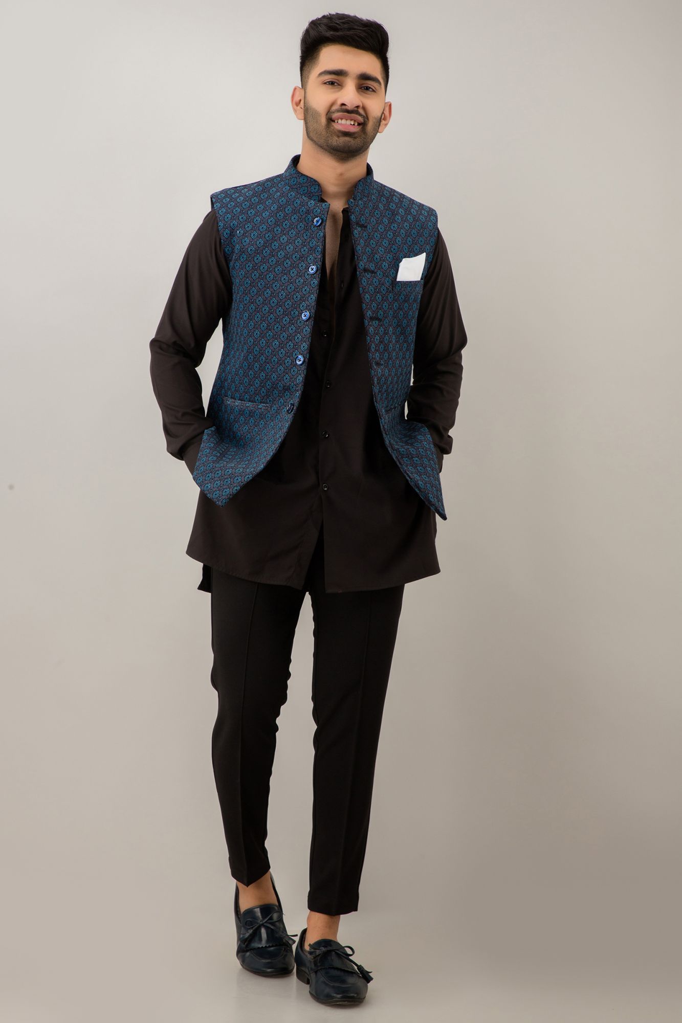 Half Pattern Jacket Printed Half Jacket