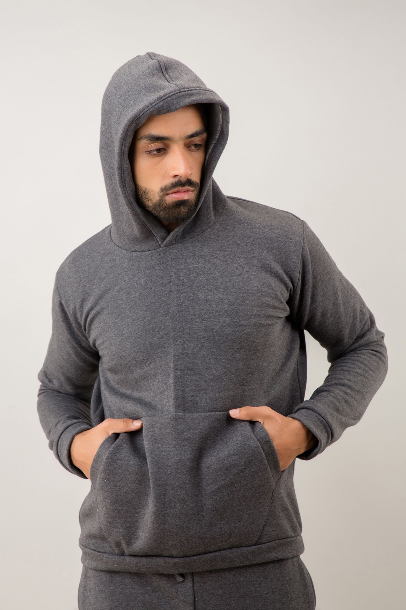 Grey Fleece Hoodie
