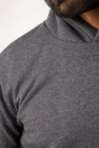 Grey Fleece Hoodie