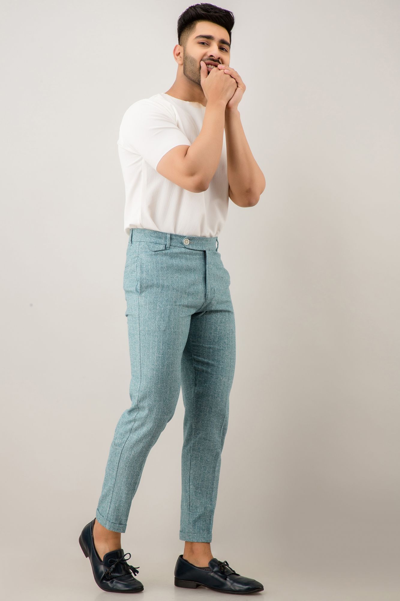 Striped Tailored Fit Pants