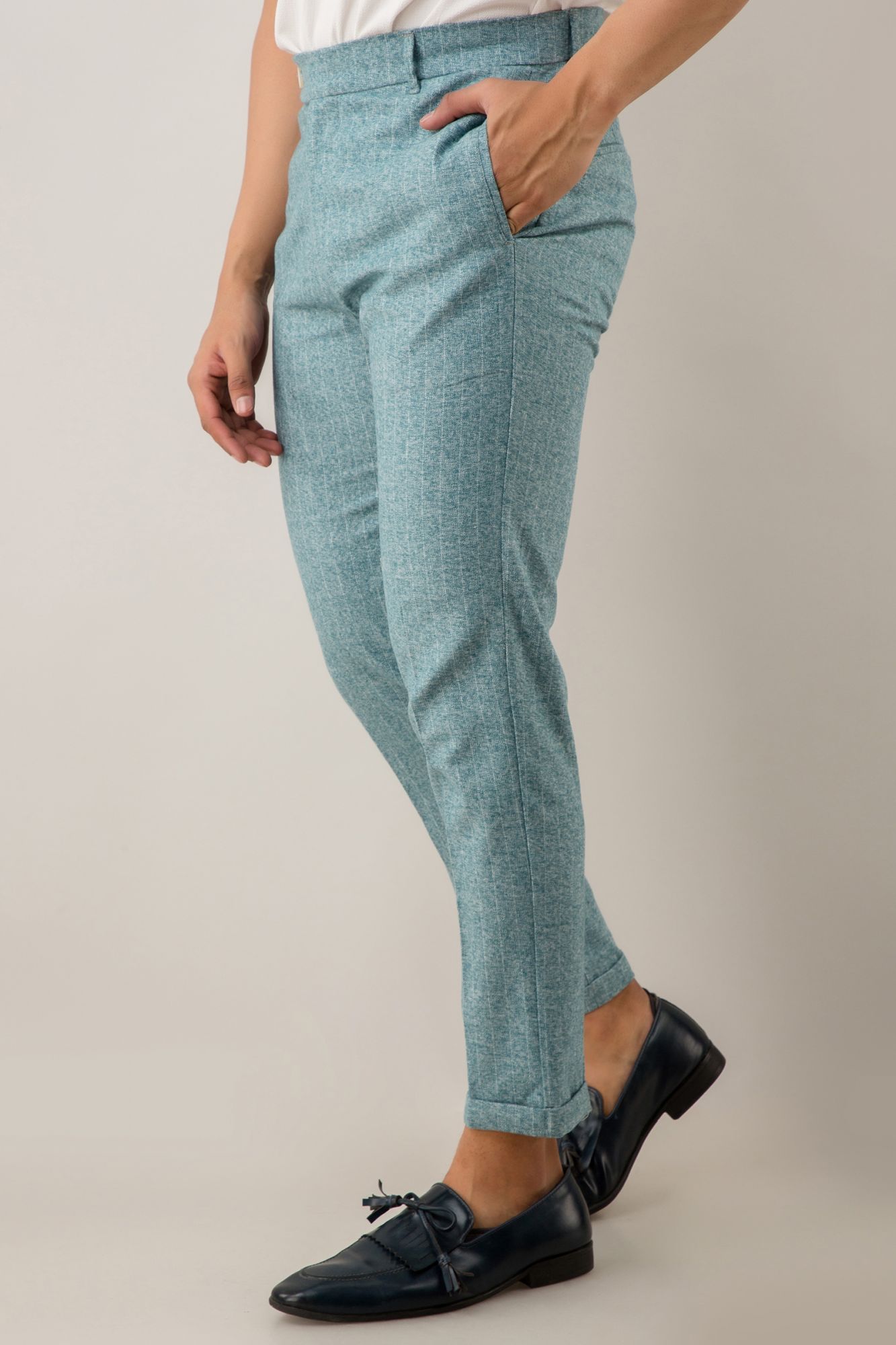 Striped Tailored Fit Pants