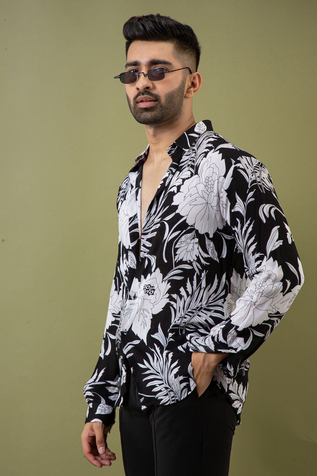 Printed Flowing Shirt