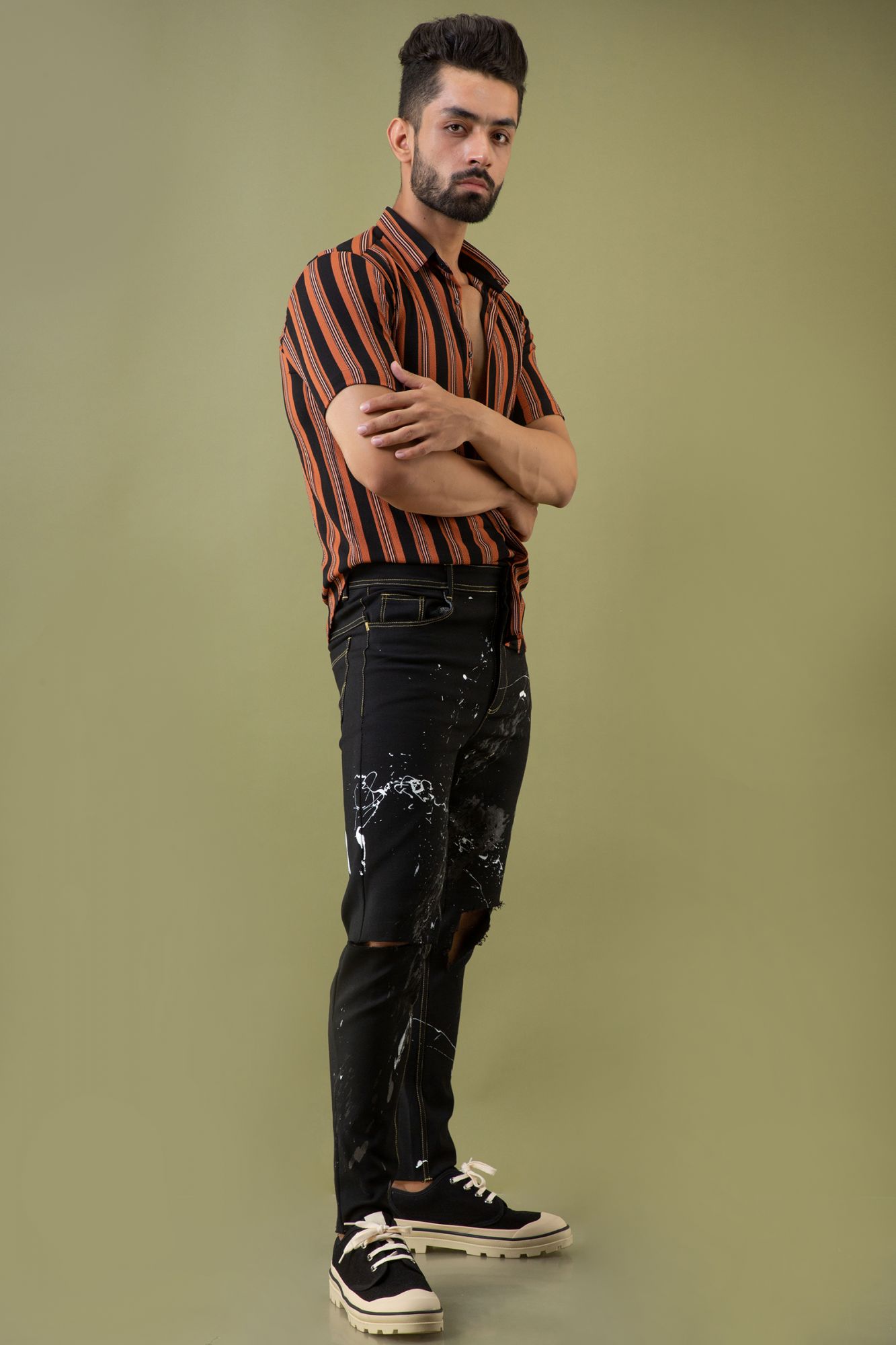 Flowing Striped Shirt