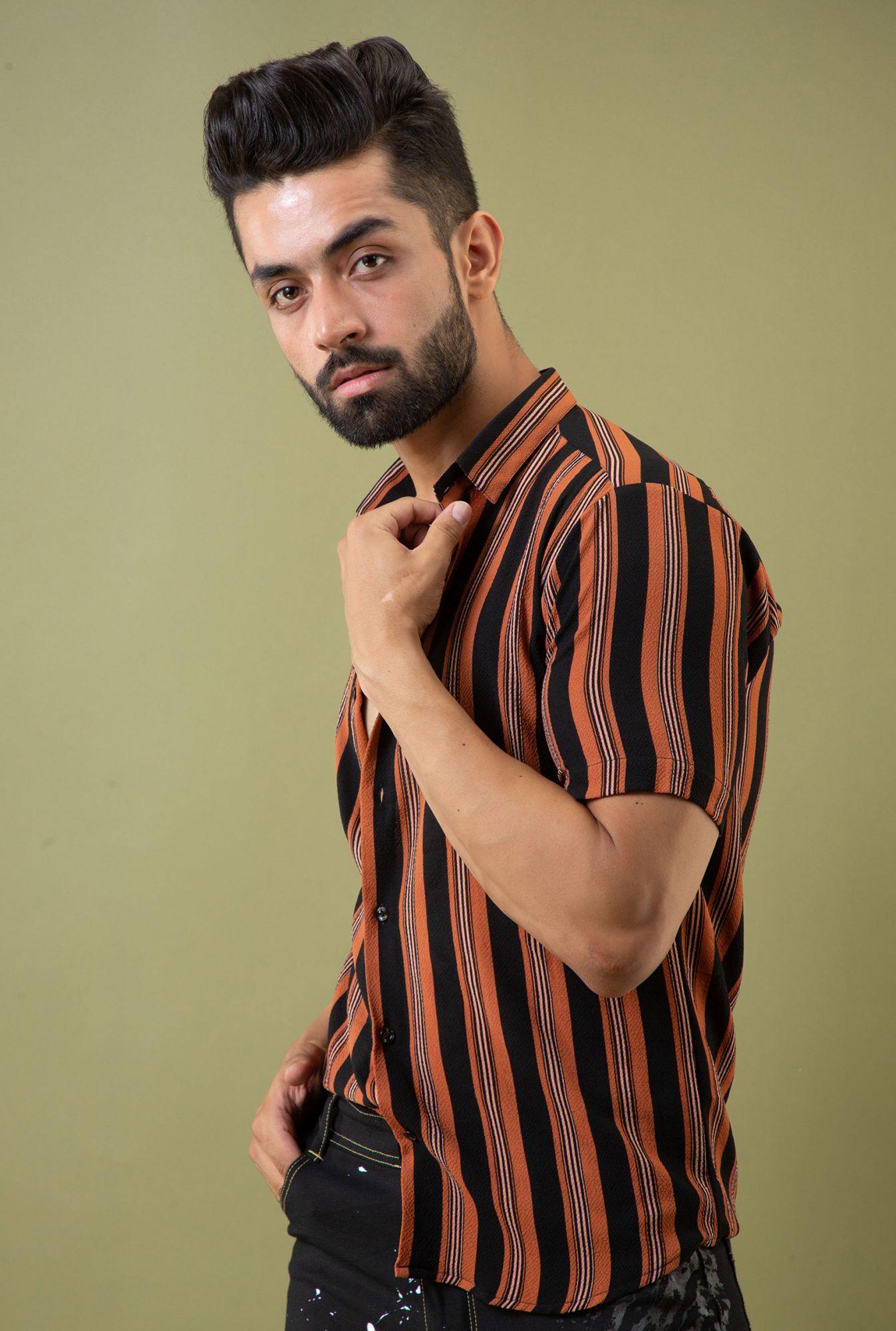Flowing Striped Shirt