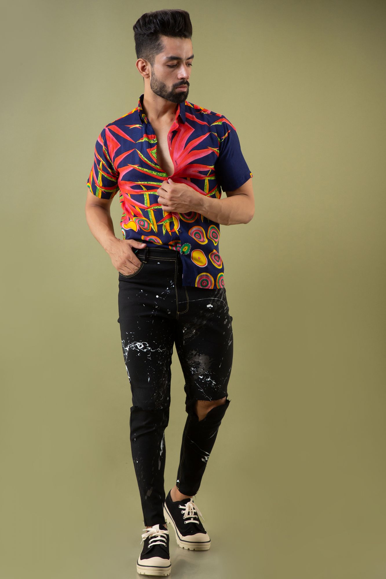 Printed Cotton Shirt