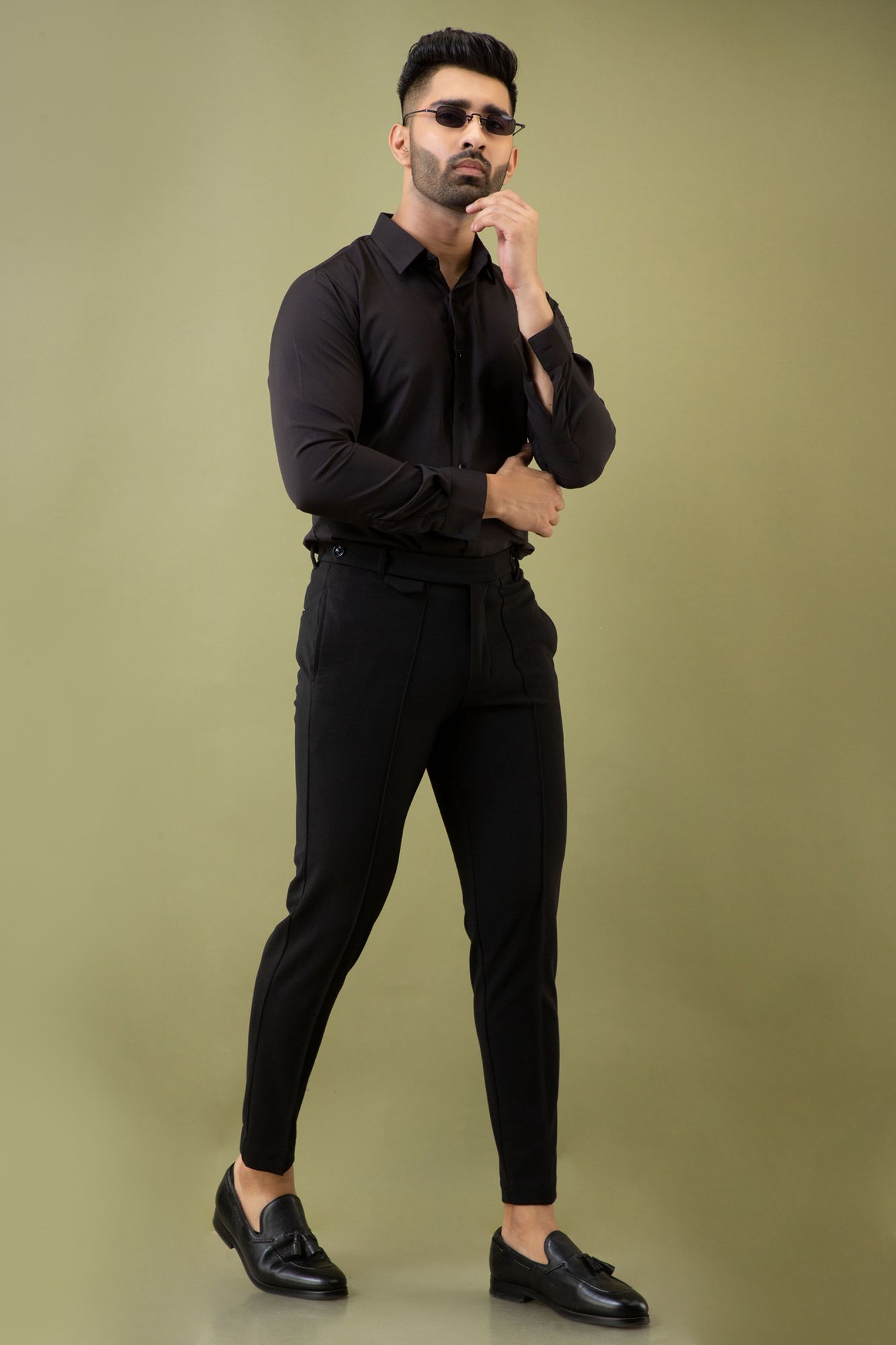 Zed Black Slim Fit Shirt