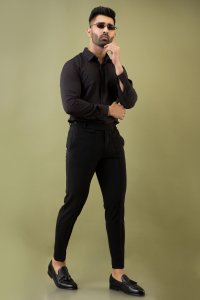 Zed Black Slim Fit Shirt
