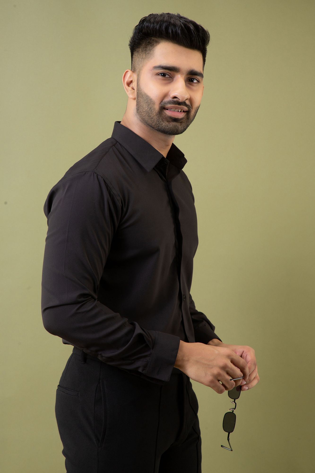 Zed Black Slim Fit Shirt