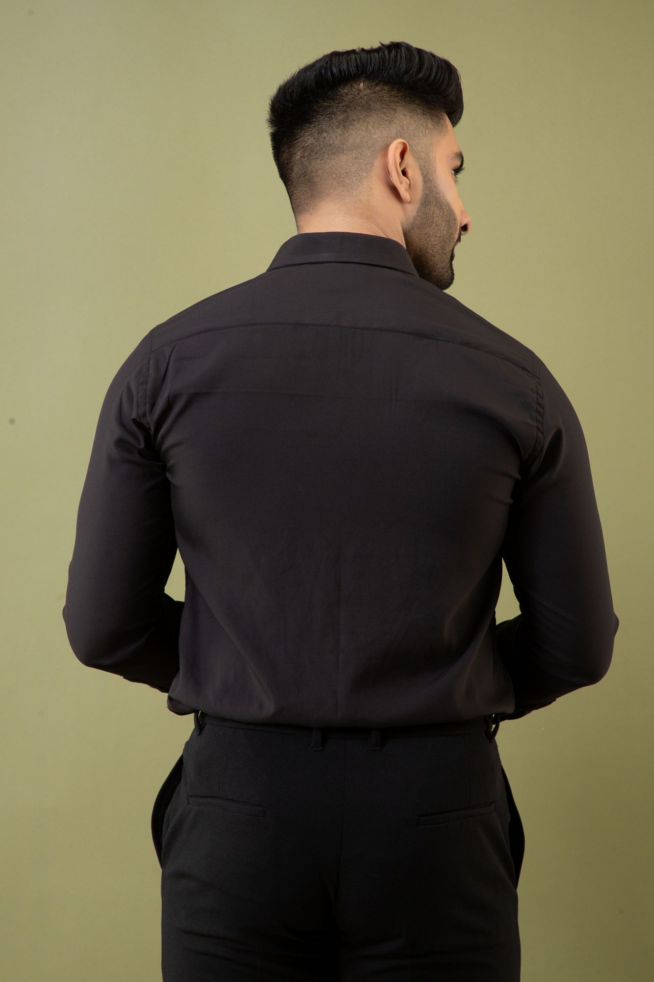 Zed Black Slim Fit Shirt