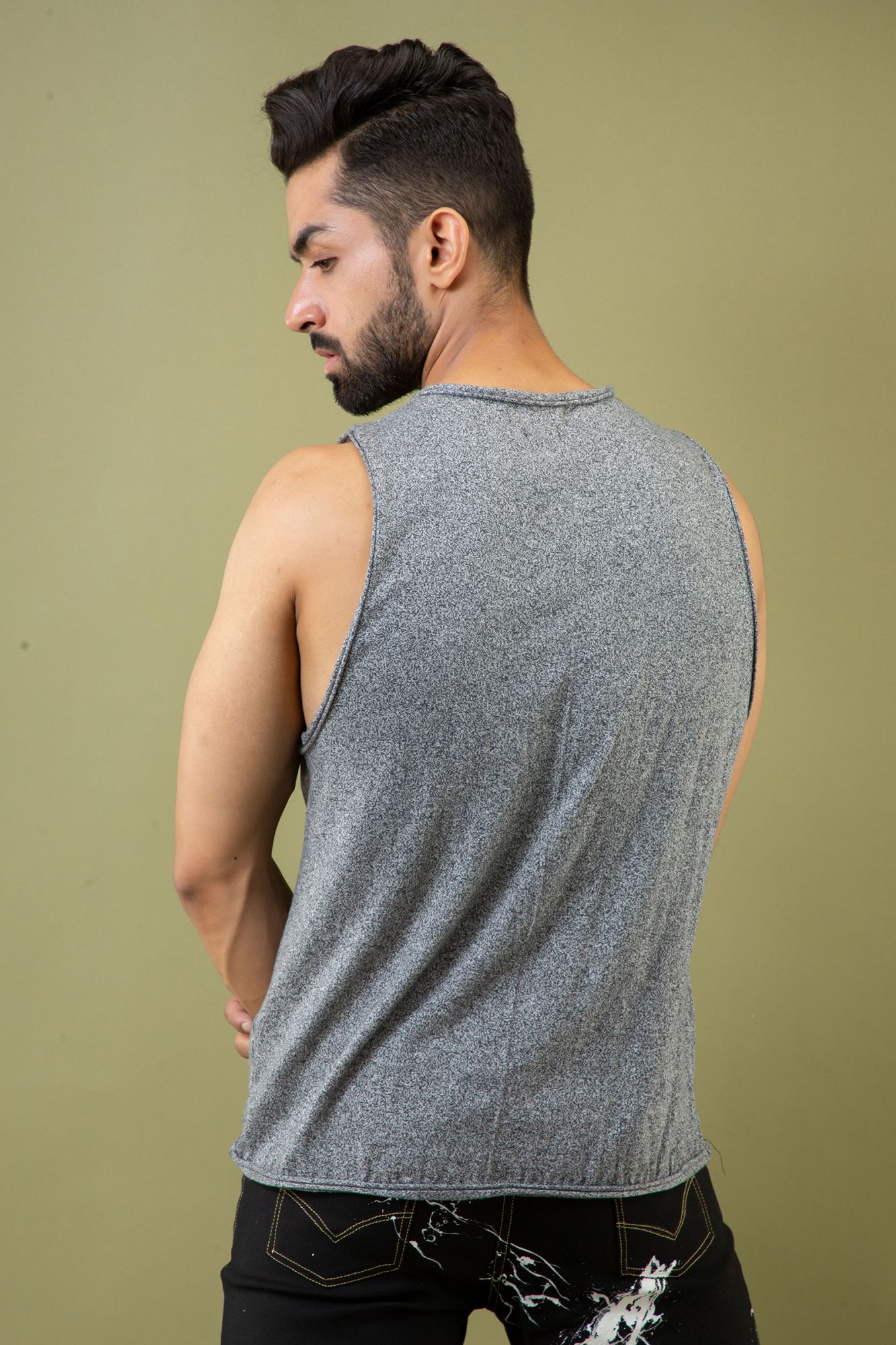 Tank Top In Soft Grey