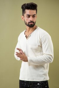Textured Off-White Tshirt