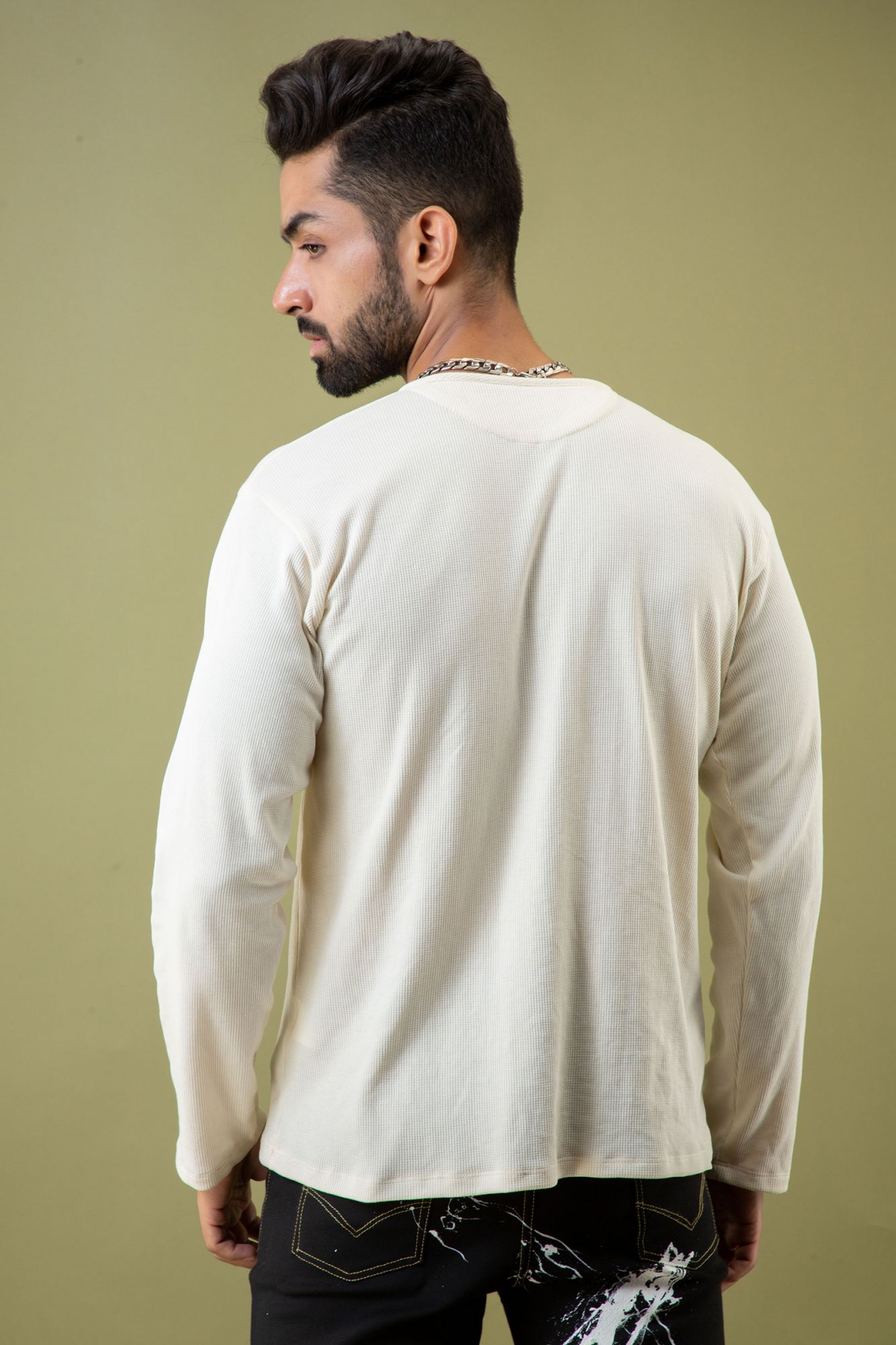 Textured Off-White Tshirt