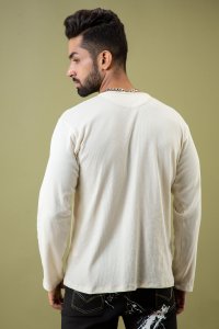 Textured Off-White Tshirt