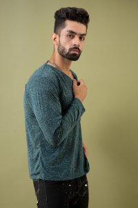 Henley Tshirt In Green