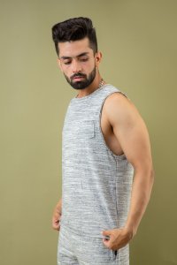 Tank Top In Off Grey