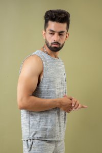 Tank Top In Off Grey