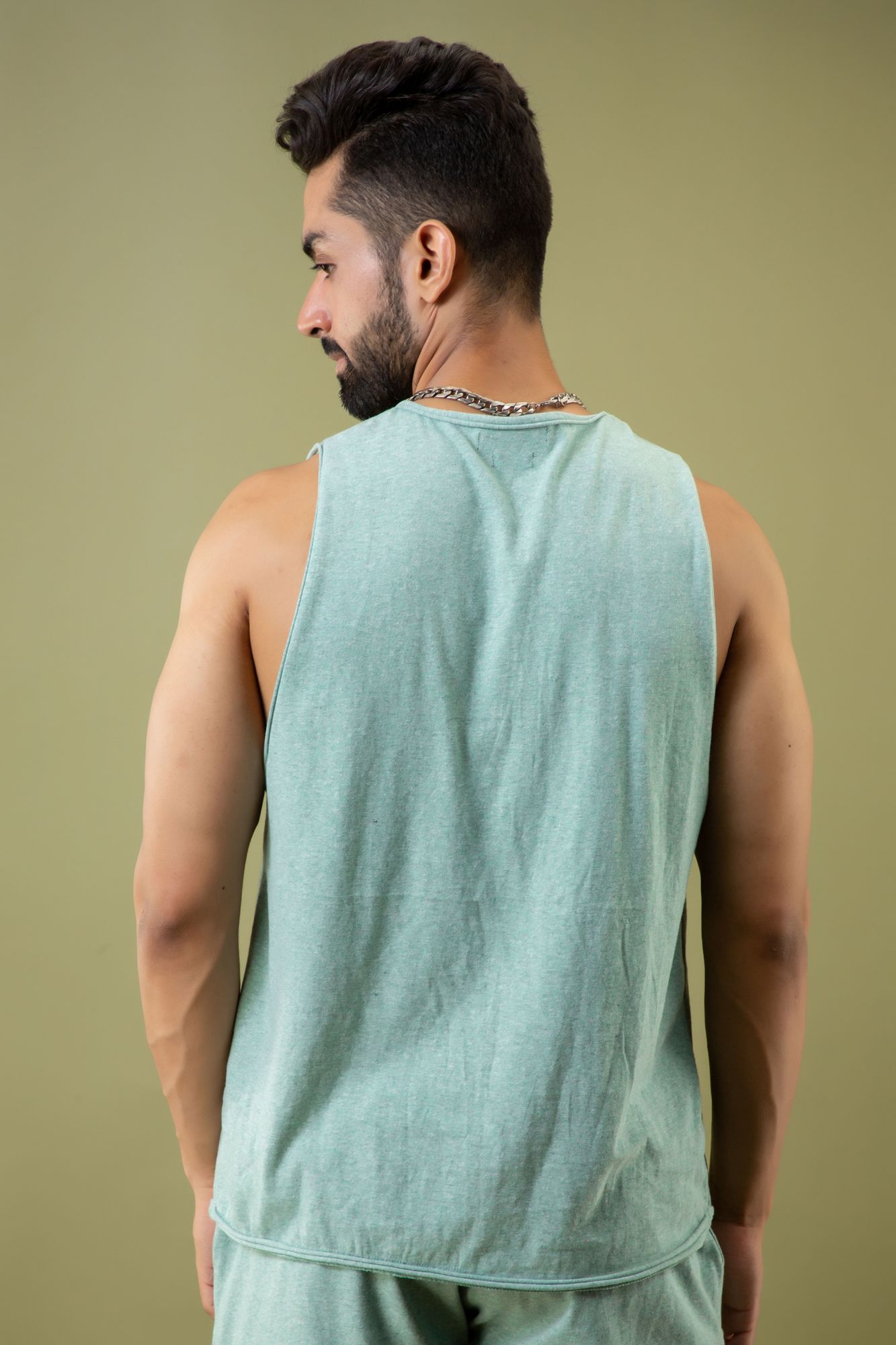 Tank Top In Off Green