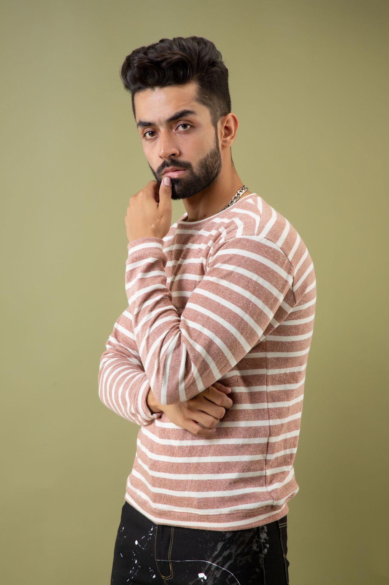 Striped Sweat Shirt
