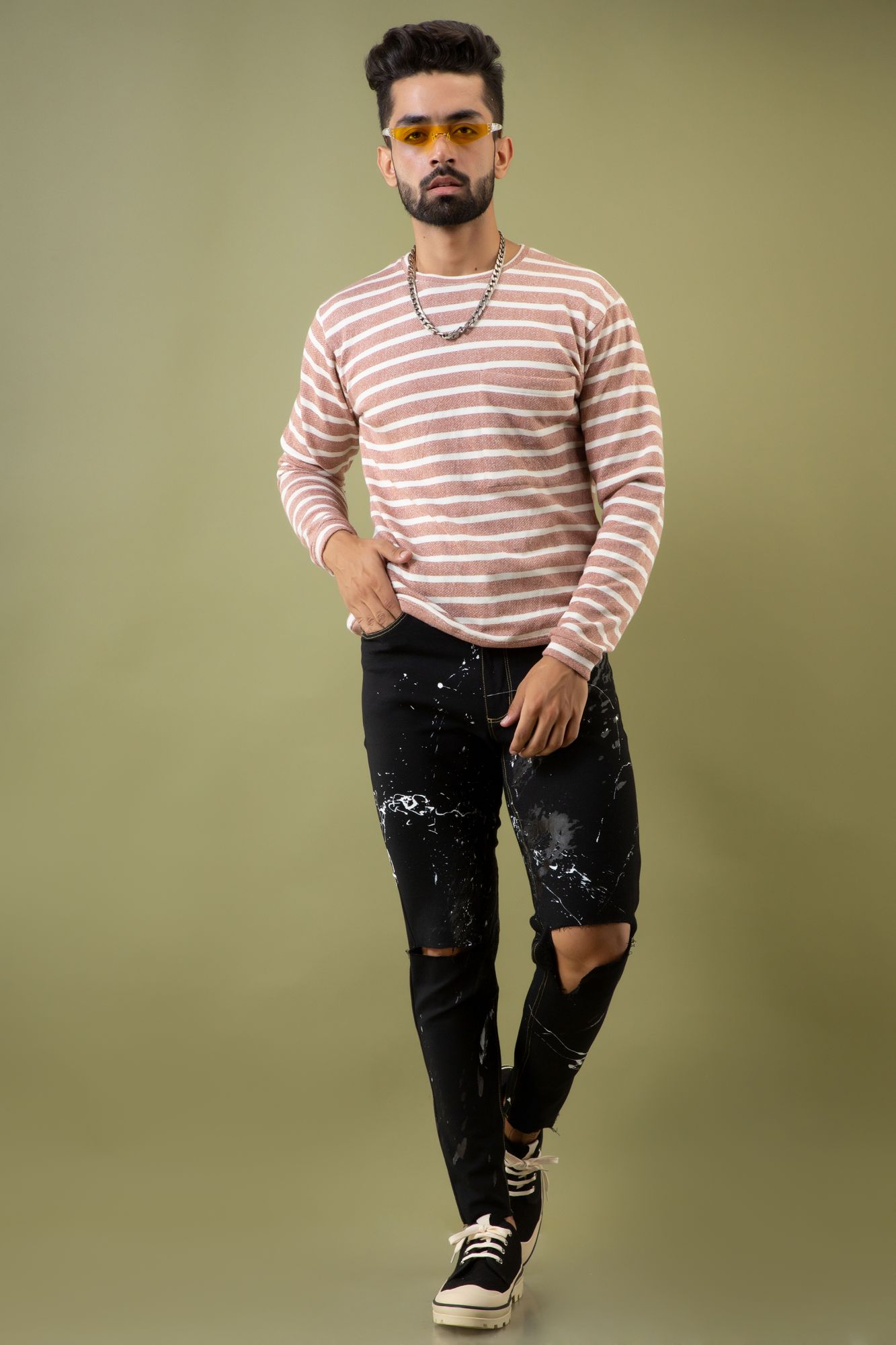Striped Sweat Shirt