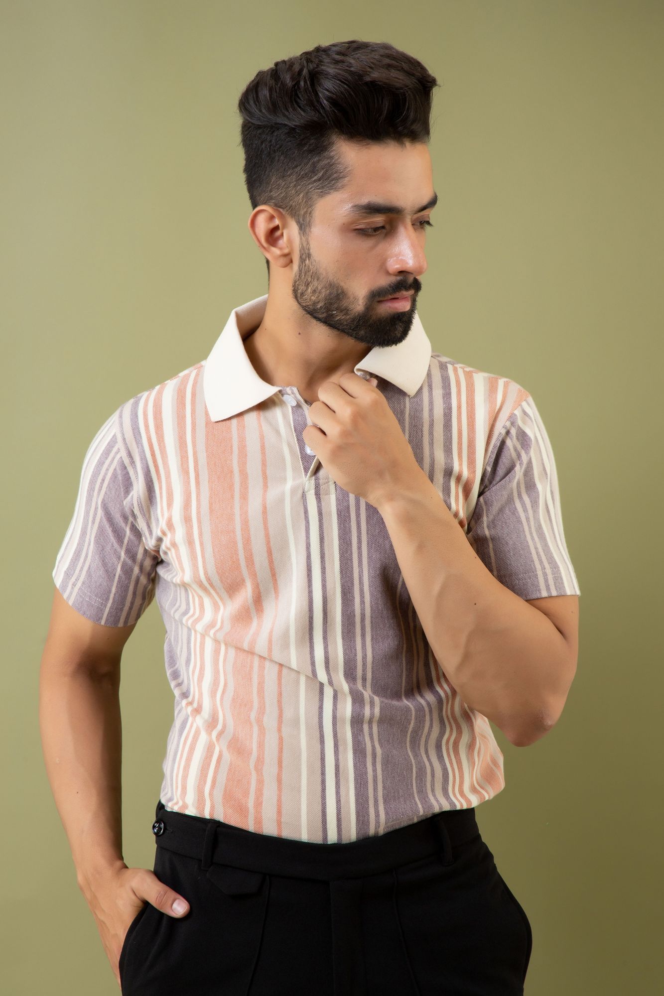 Striped Polo Tshirt