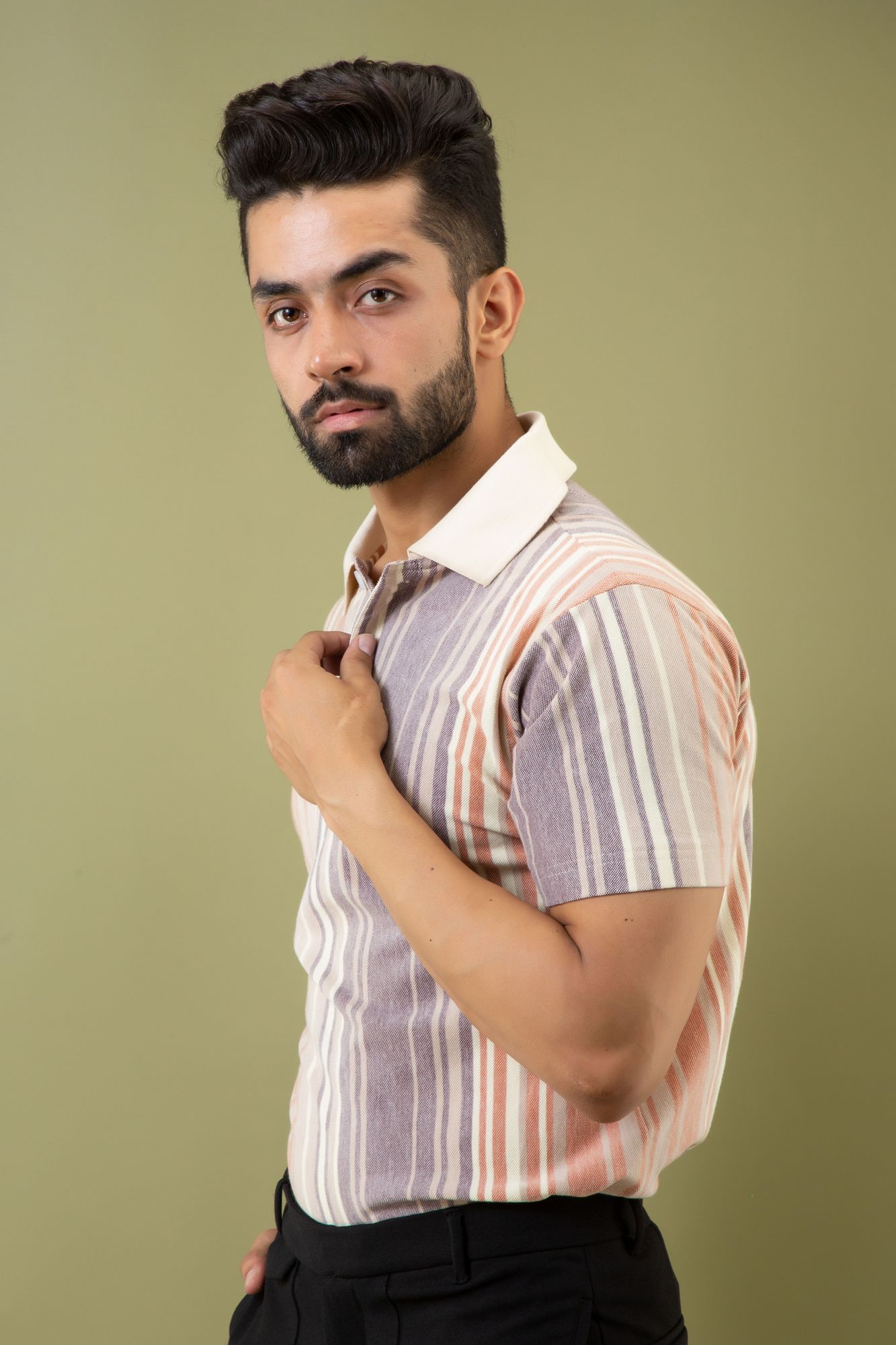 Striped Polo Tshirt
