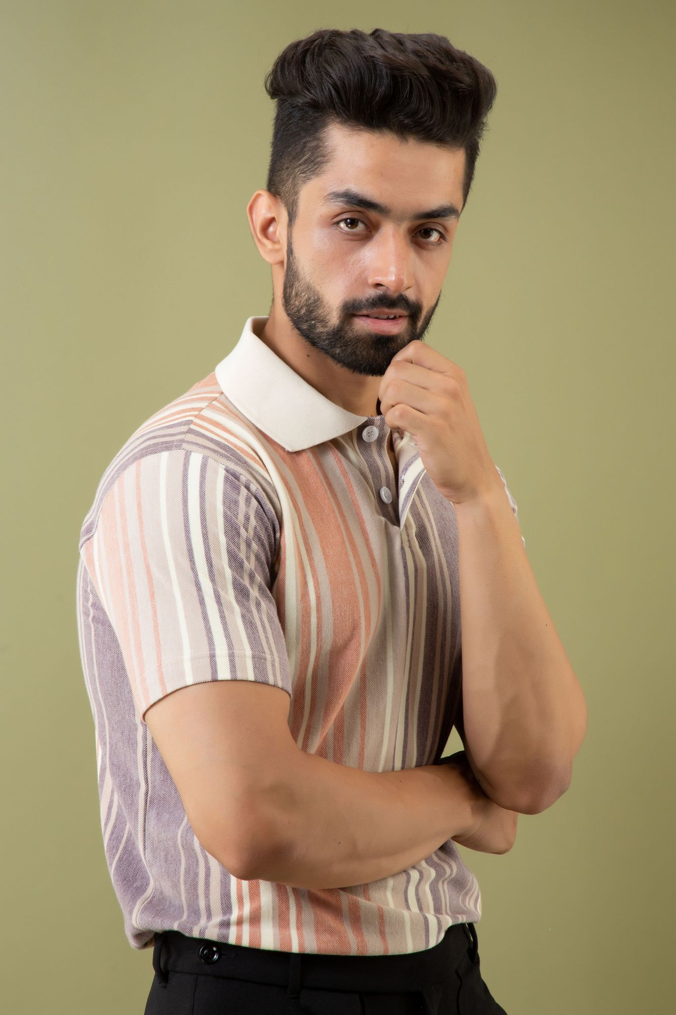 Striped Polo Tshirt