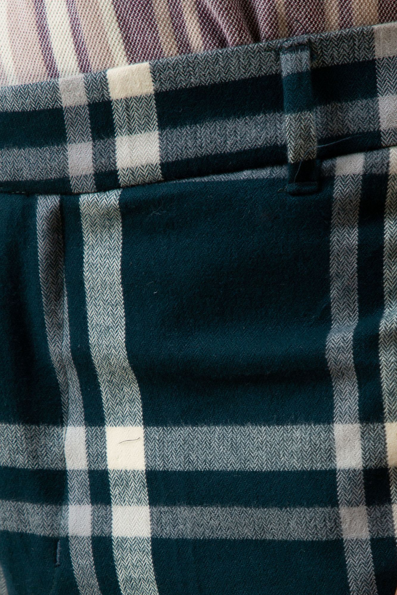 Tailored Fit Pants In Checks