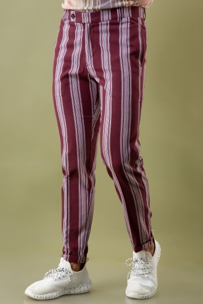 Striped Tailored Fit Pants