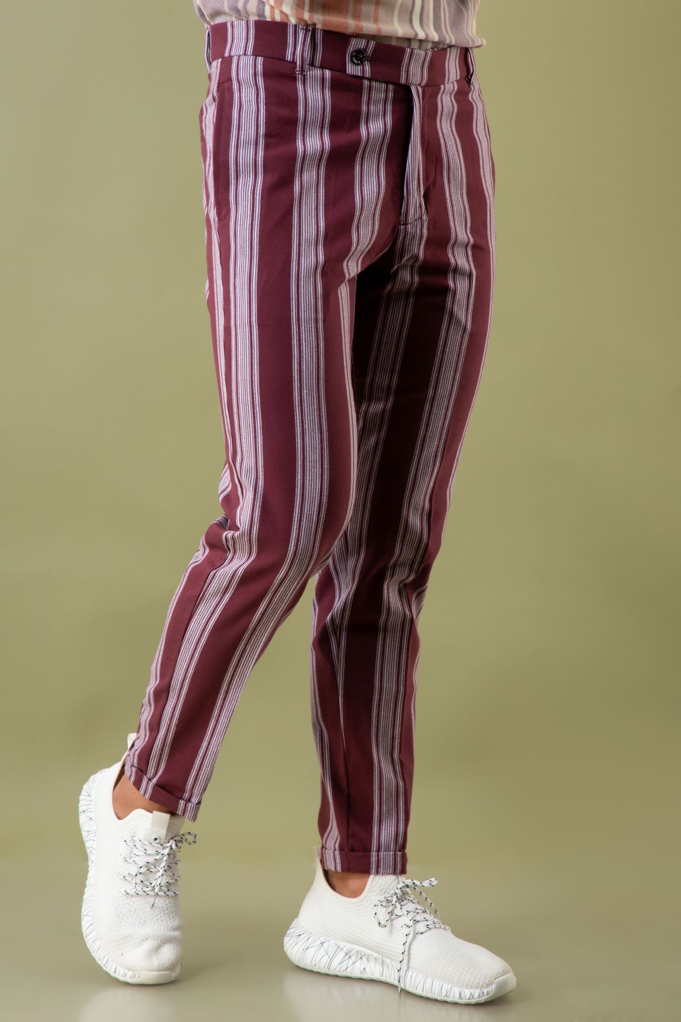 Striped Tailored Fit Pants