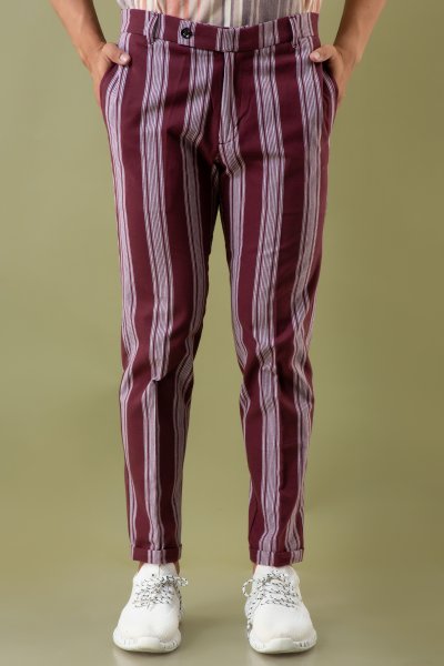 Striped Tailored Fit Pants